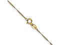 FJC Finejewelers 14 kt Yellow Gold Singapore Chain Anklet 9 Inches x 1 mm