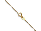 FJC Finejewelers 14 kt Yellow Gold Singapore Chain Anklet 9 Inches x 1 mm