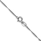 FJC Finejewelers 14 kt White Gold WG Singapore Bracelet Chain 6 Inches x 1 mm