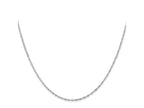 FJC Finejewelers 14 kt White Gold WG Singapore Chain 22 Inches x 1.1 mm