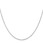 FJC Finejewelers 14 kt White Gold WG Singapore Bracelet Chain 5.5 Inches x 1.1 mm