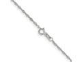 FJC Finejewelers 14 kt White Gold WG 1. Singapore Chain Anklet 9 Inches x 1 mm