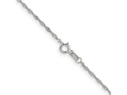 FJC Finejewelers 14 kt White Gold WG 1. Singapore Chain Anklet 9 Inches x 1 mm