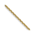 FJC Finejewelers 14 kt Yellow Gold .95 Bright Cut Cable Chain Anklet 10 Inches x 0 mm