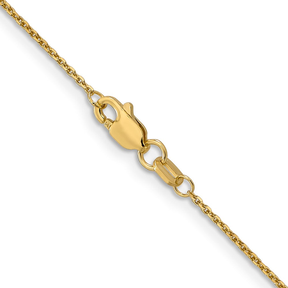 FJC Finejewelers 14 kt Yellow Gold .95 Bright Cut Cable Chain Anklet 9 Inches x 0 mm