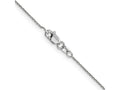 FJC Finejewelers 14 kt White Gold WG .8 Bright Cut Round Open Link Cable Chain Anklet 10 Inches x 0 mm