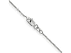 FJC Finejewelers 14 kt White Gold WG .8 Bright Cut Round Open Link Cable Chain Anklet 10 Inches x 0 mm