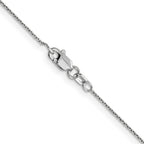 FJC Finejewelers 14 kt White Gold WG Bright Cut Round Open Link Cable Chain 14 Inches x 0.8 mm