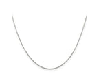 FJC Finejewelers 14 kt White Gold WG Bright Cut Round Open Link Cable Chain 14 Inches x 0.8 mm