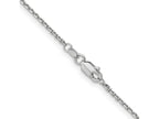 FJC Finejewelers 14 kt White Gold WG 1.4mm Bright Cut Round Open Link Cable Chain 10 Inches x 1 mm