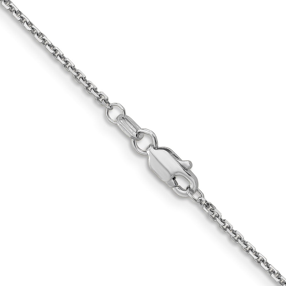 FJC Finejewelers 14 kt White Gold WG Bright Cut Round Open Link Cable Chain 14 Inches x 1.4 mm