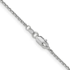 FJC Finejewelers 14 kt White Gold WG Bright Cut Round Open Link Cable Chain 14 Inches x 1.4 mm