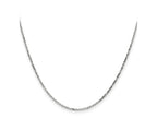 FJC Finejewelers 14 kt White Gold WG Bright Cut Round Open Link Cable Chain 14 Inches x 1.4 mm