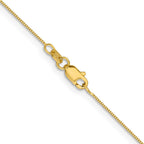FJC Finejewelers 14 kt Yellow Gold Box with Lobster Clasp Chain 20 Inches x 0.5 mm
