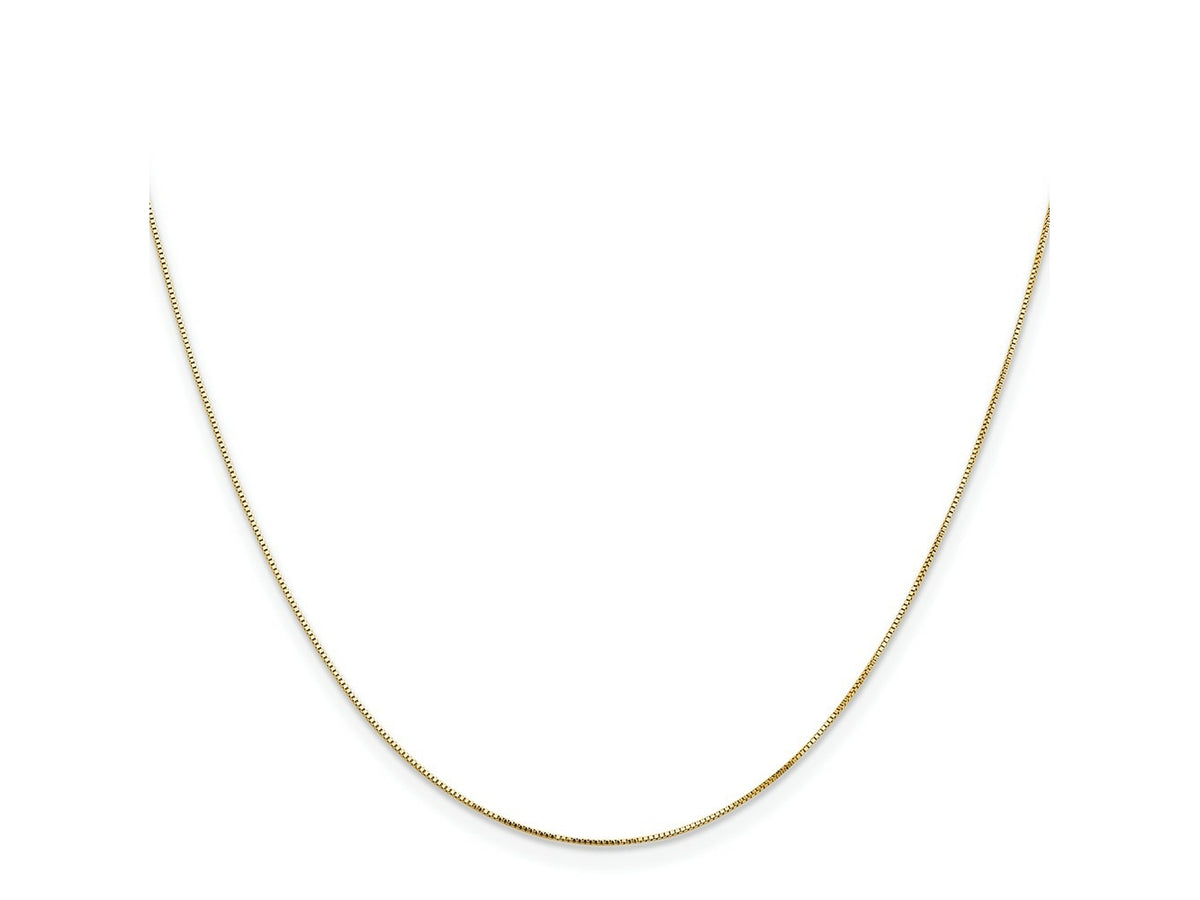 FJC Finejewelers 14 kt Yellow Gold Box with Lobster Clasp Chain 26 Inches x 0.5 mm