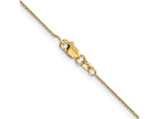 FJC Finejewelers 14 kt Yellow Gold .8 Bright Cut Round Open Link Cable Chain Anklet 10 Inches x 0 mm