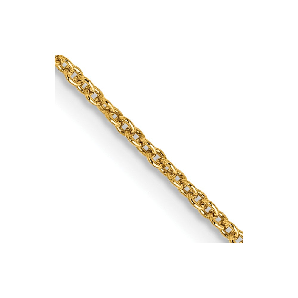 FJC Finejewelers 14 kt Yellow Gold Cable Chain 14 Inches x 1.2 mm