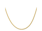 FJC Finejewelers 14 kt Yellow Gold Spiga Parisian Wheat Chain 26 Inches x 1.75 mm