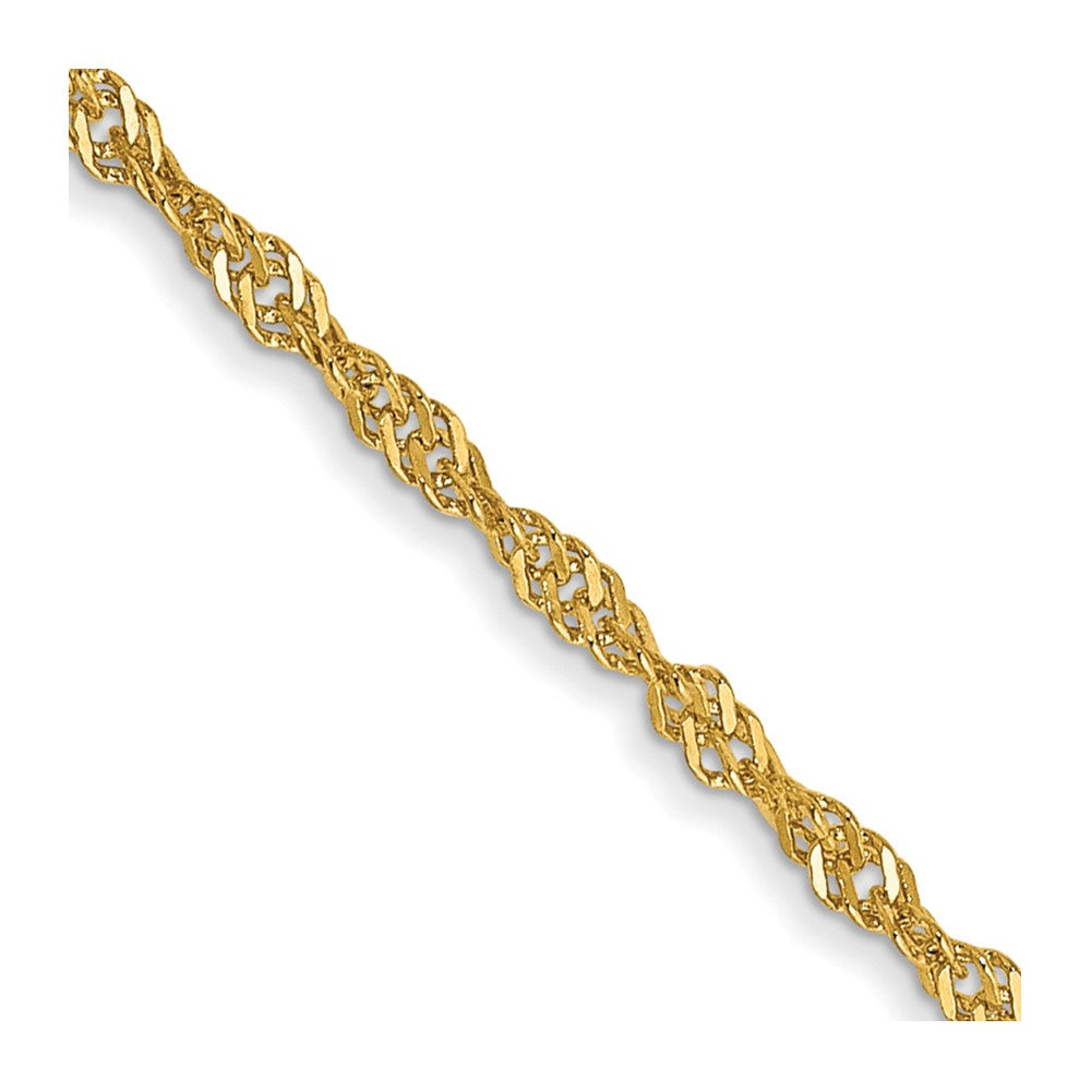 FJC Finejewelers 14 kt Yellow Gold Singapore Chain 22 Inches x 1.4 mm