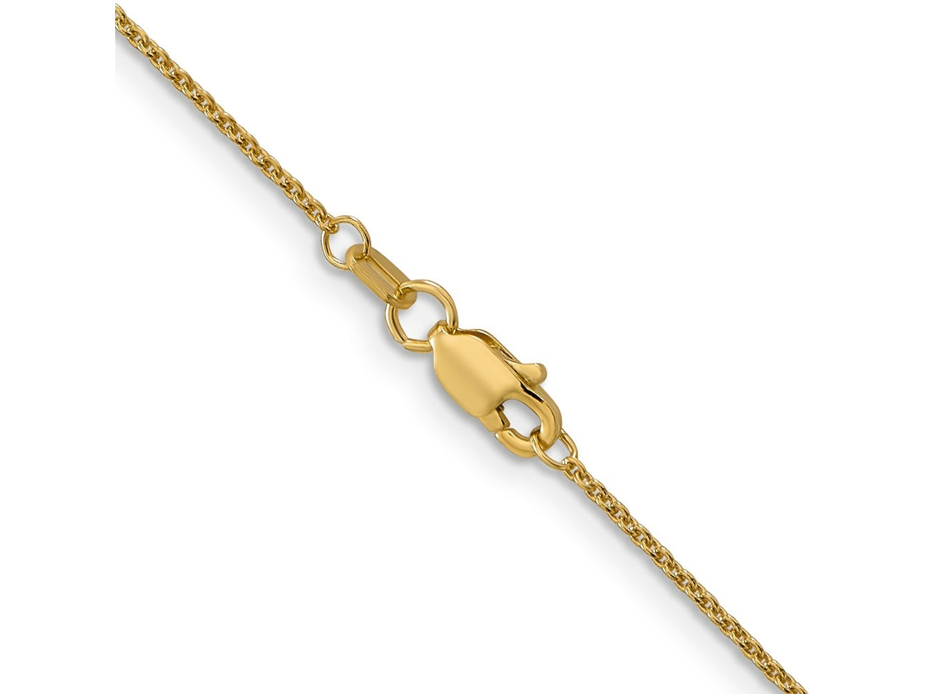 FJC Finejewelers 14 kt Yellow Gold Round Open Link Cable Bracelet Chain Anklet 9 Inches x 1 mm
