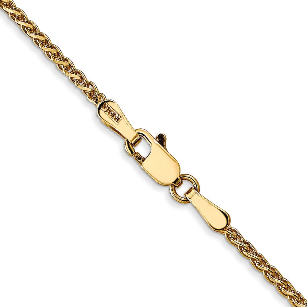 FJC Finejewelers 14 kt Yellow Gold Bright Cut Spiga Chain 22 Inches x 1.7 mm