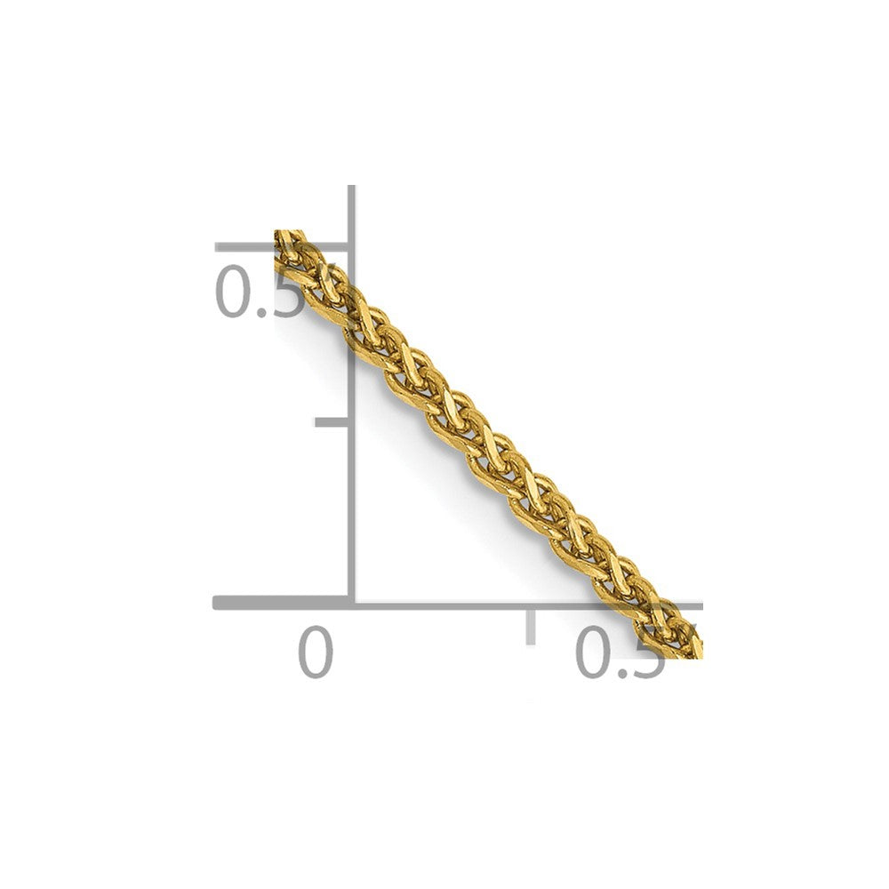 FJC Finejewelers 14 kt Yellow Gold Bright Cut Spiga Chain 22 Inches x 1.7 mm