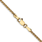 FJC Finejewelers 14 kt Yellow Gold Bright Cut Spiga Chain 26 Inches x 1.7 mm