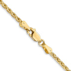 FJC Finejewelers 14 kt Yellow Gold Spiga Parisian Wheat Chain 26 Inches x 2.25 mm