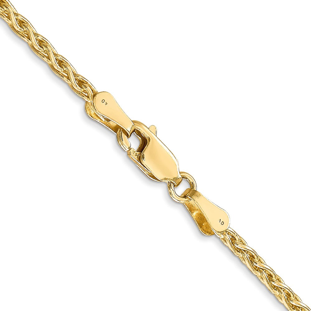 FJC Finejewelers 14 kt Yellow Gold Spiga Parisian Wheat Chain 26 Inches x 2.25 mm