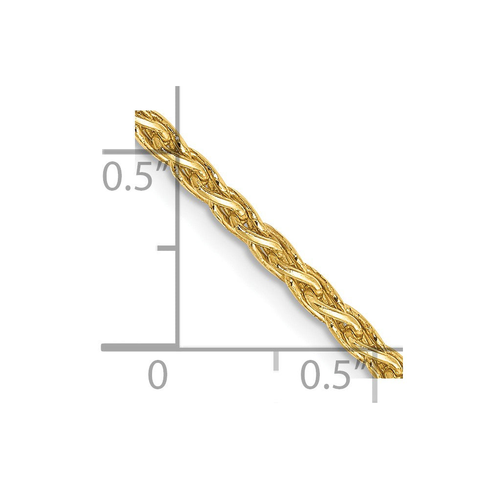 FJC Finejewelers 14 kt Yellow Gold Spiga Parisian Wheat Chain 26 Inches x 2.25 mm
