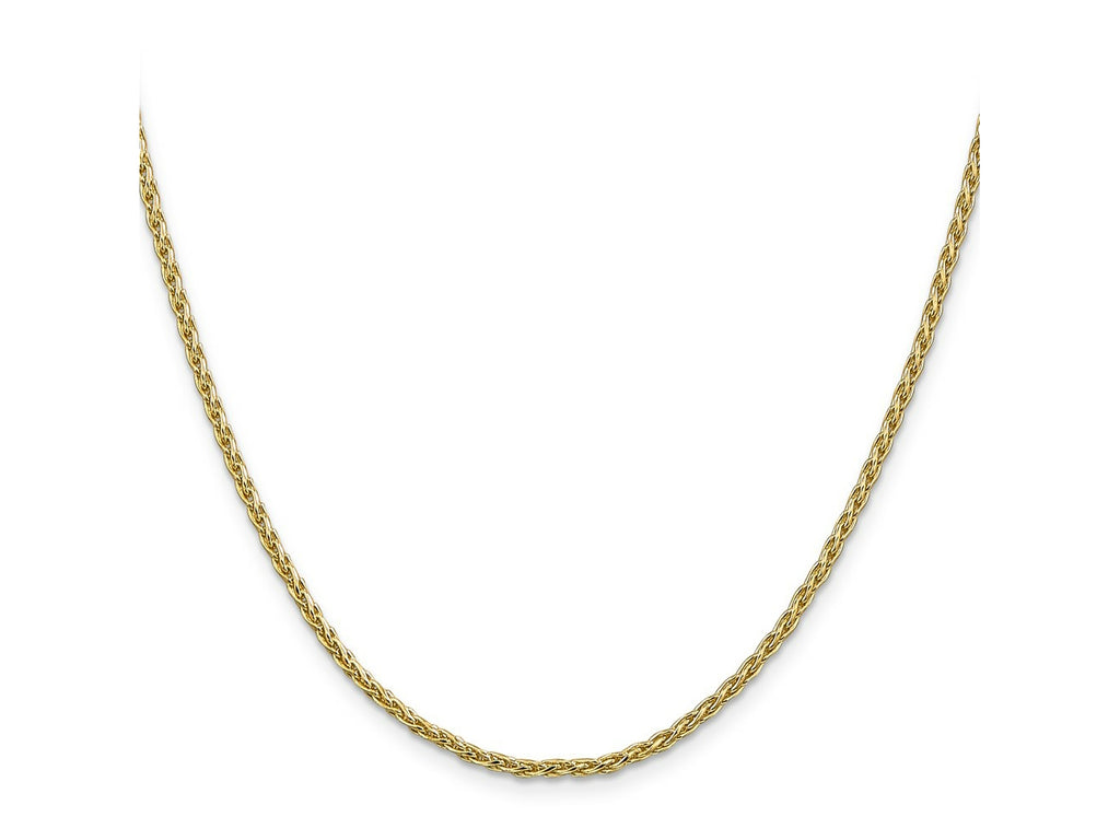 FJC Finejewelers 14 kt Yellow Gold Spiga Parisian Wheat Chain 26 Inches x 2.25 mm