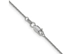 FJC Finejewelers 14 kt White Gold Round Open Link Cable Chain Anklet 10 Inches x 1 mm