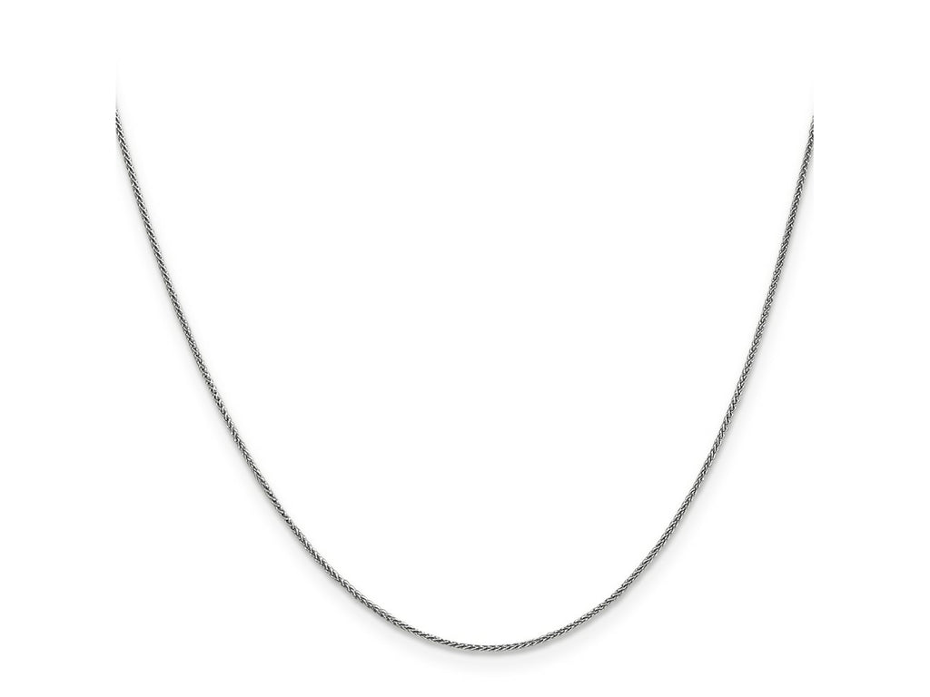 FJC Finejewelers 14 kt White Gold Spiga with Lobster Clasp Chain 26 Inches x 0.85 mm