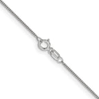 FJC Finejewelers 14 kt White Gold .9 Curb Chain Anklet 10 Inches x 0 mm
