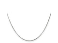 FJC Finejewelers 14 kt White Gold WG Curb Pendant Chain 13 Inches x 0.9 mm