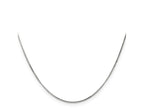 FJC Finejewelers 14 kt White Gold WG Curb Pendant Chain 13 Inches x 0.9 mm