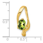 FJC Finejewelers 14 kt Yellow Gold 8x6mm Oval Peridot Slide
