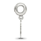 FJC Finejewelers 925 Sterling Silver Flag in US Map Enameld on Heart Bead Bail
