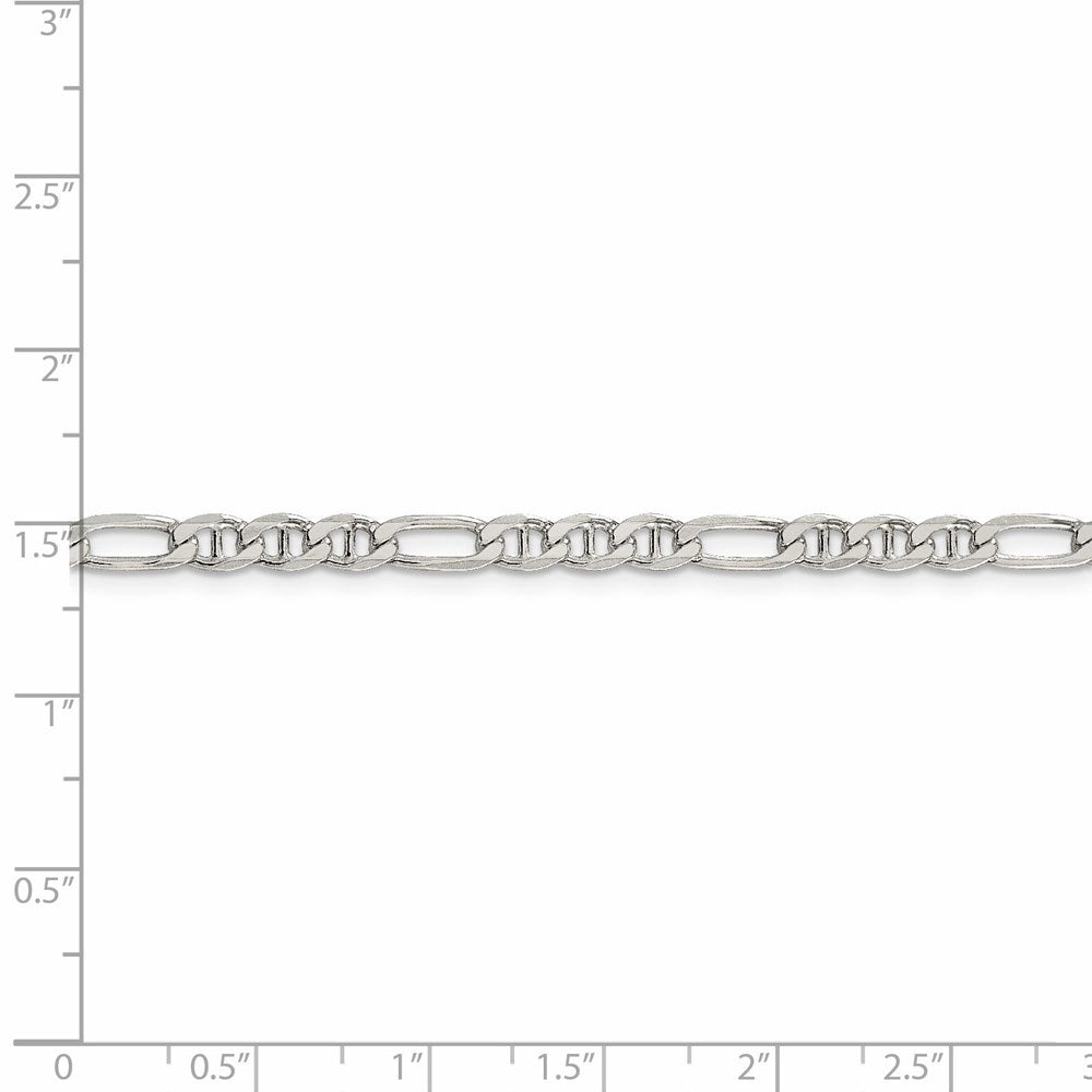 FJC Finejewelers 925 Sterling Silver Figaro Anchor Chain 18 Inches x 3.75 mm