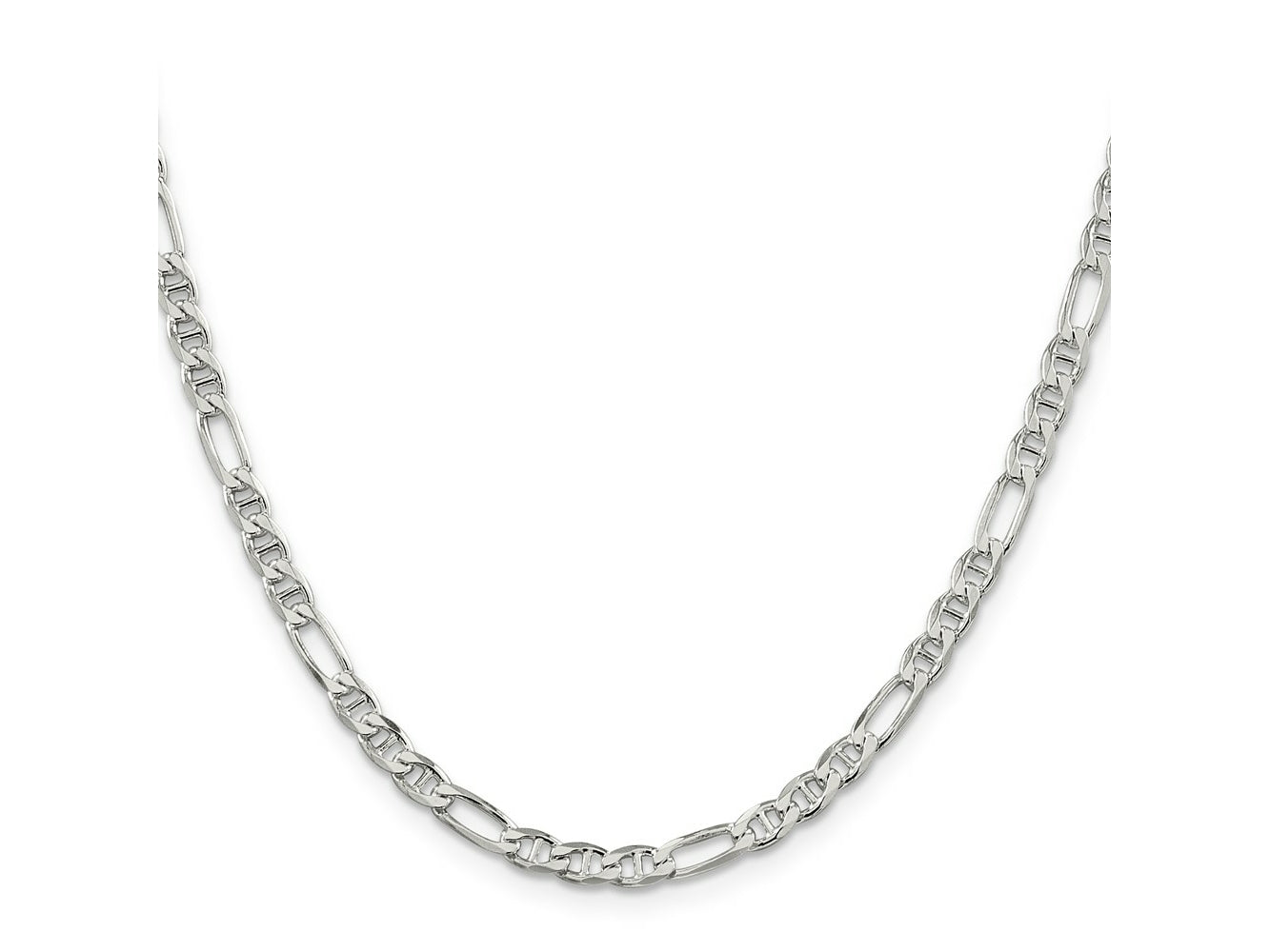 FJC Finejewelers 925 Sterling Silver Figaro Anchor Chain 20 Inches x 3.75 mm