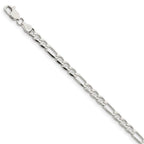 FJC Finejewelers 925 Sterling Silver Figaro Anchor Bracelet Chain 7 Inches x 3.75 mm