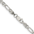 FJC Finejewelers 925 Sterling Silver Figaro Anchor Bracelet Chain 7 Inches x 3.75 mm