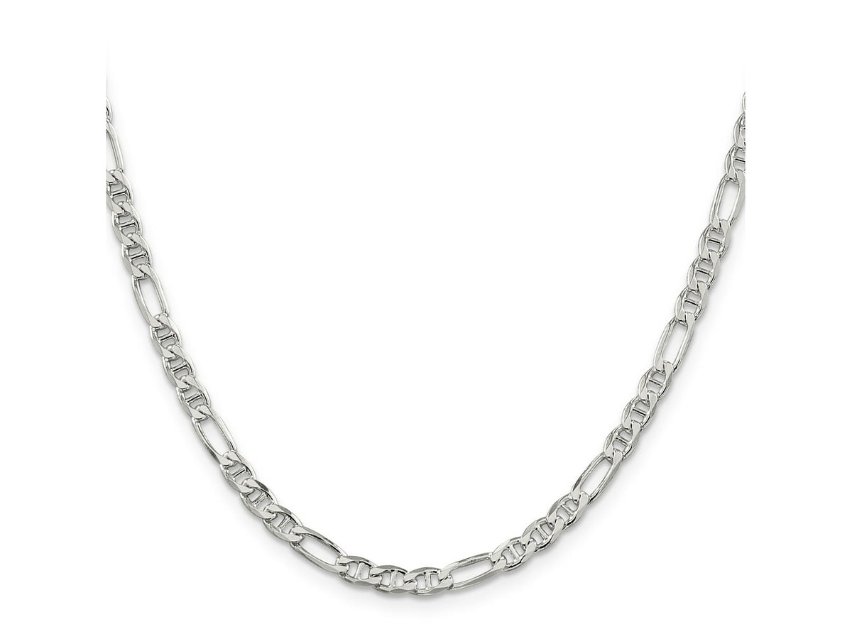 FJC Finejewelers 925 Sterling Silver Figaro Anchor Bracelet Chain 7 Inches x 3.75 mm