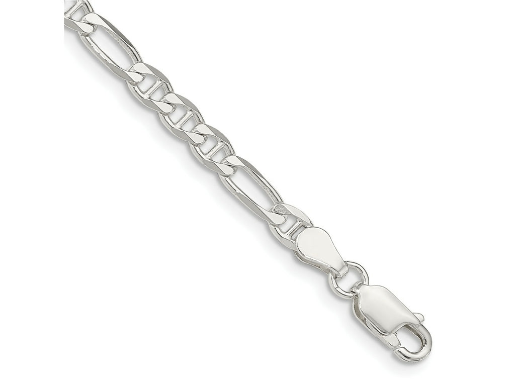 FJC Finejewelers 925 Sterling Silver Figaro Anchor Bracelet Chain 8 Inches x 3.75 mm