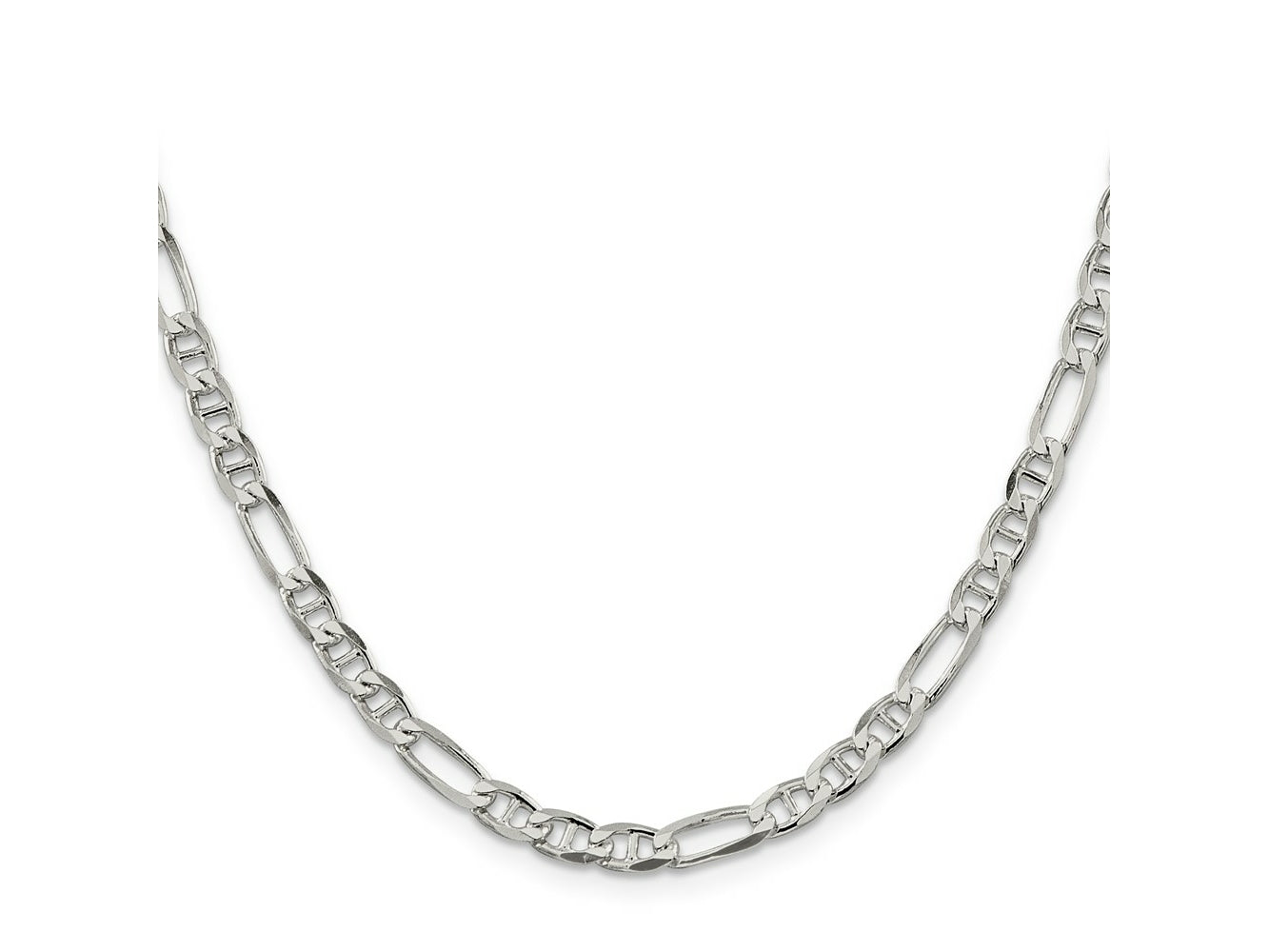 FJC Finejewelers 925 Sterling Silver Figaro Anchor Chain 20 Inches x 4.5 mm