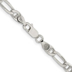 FJC Finejewelers 925 Sterling Silver Figaro Anchor Bracelet Chain 7 Inches x 4.5 mm