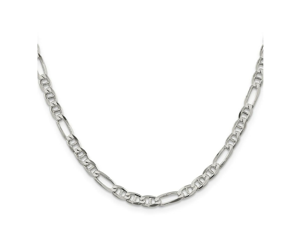 FJC Finejewelers 925 Sterling Silver Figaro Anchor Bracelet Chain 7 Inches x 4.5 mm