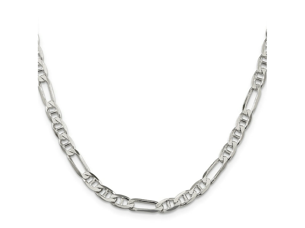 FJC Finejewelers 925 Sterling Silver Figaro Anchor Chain 28 Inches x 5.5 mm