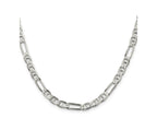 FJC Finejewelers 925 Sterling Silver Figaro Anchor Chain 28 Inches x 5.5 mm