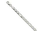 FJC Finejewelers 925 Sterling Silver Figaro Anchor Bracelet Chain 7 Inches x 5.5 mm